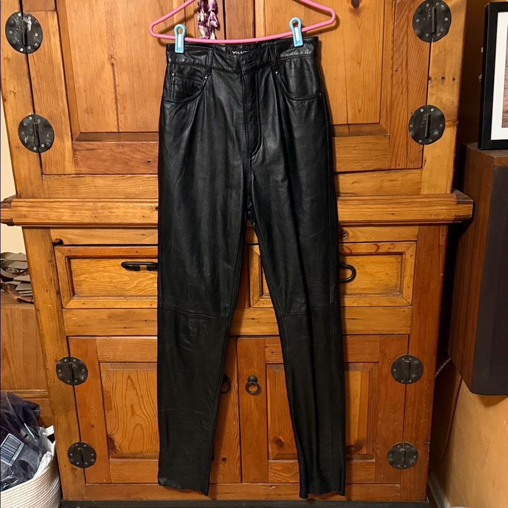 Wilson Black Leather pants